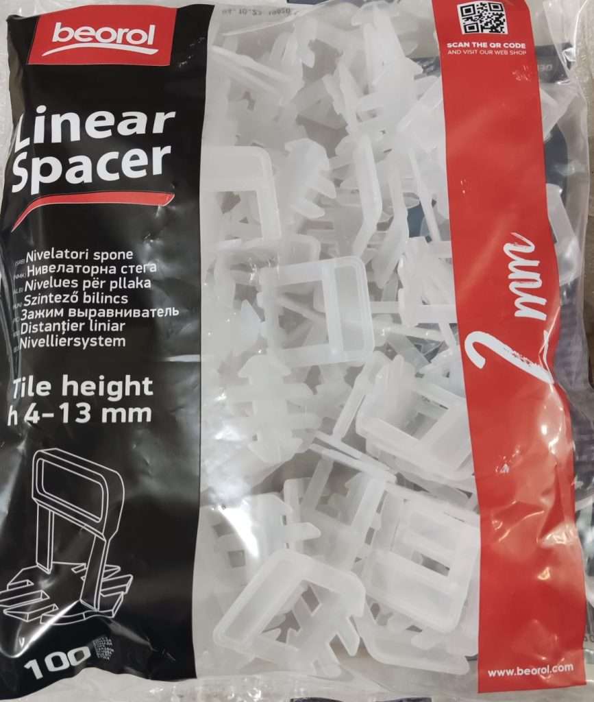 ספייסר לבן 2 ממ 100 יח'