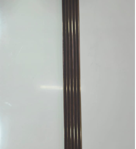 סרגל פולימרי דגם  Brown with gold strip